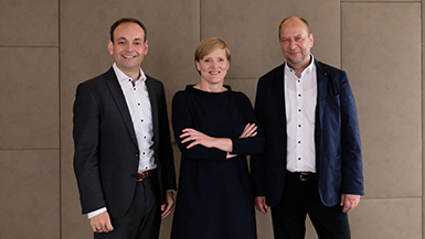 Das Geschäftsführungsteam (v.L.: Jens Wolfhagen, Mechthild Mösenfechtel, Olaf Schau) Copyright: IMMAC group