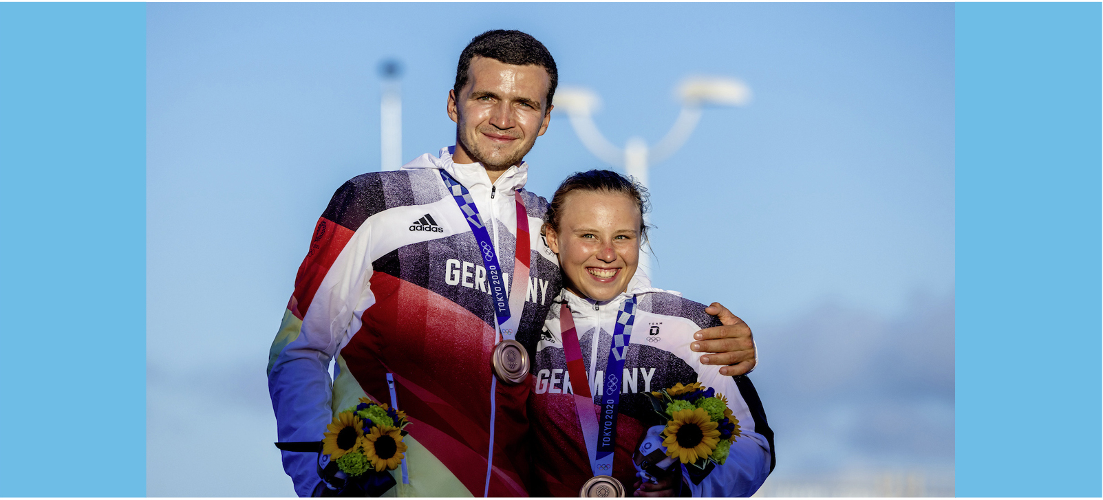 Glückliche Bronze-Gewinner: Paul Kohlhoff und Alica Stuhlemmer (Foto© Sailing Energy)